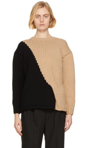 Gray Paneled Turtleneck