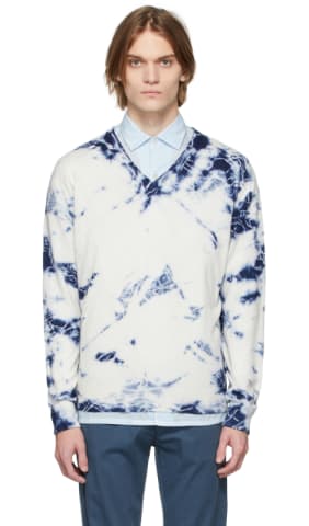 Blue & Black Jacquard Sweater