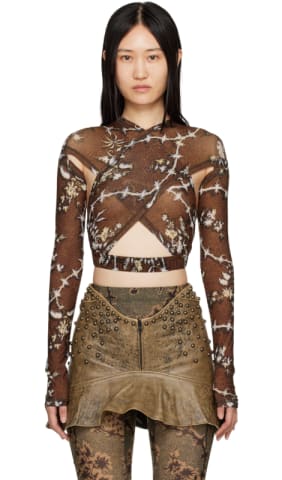 Navy & Yellow Skinn Minidress