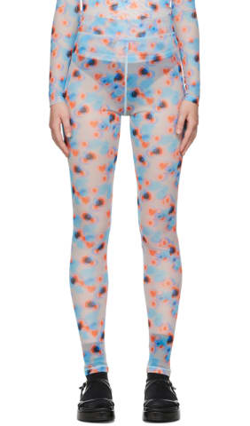 Pink Perforated Leggings