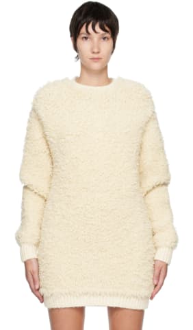 Beige & Black Barcode Slavic Sweater