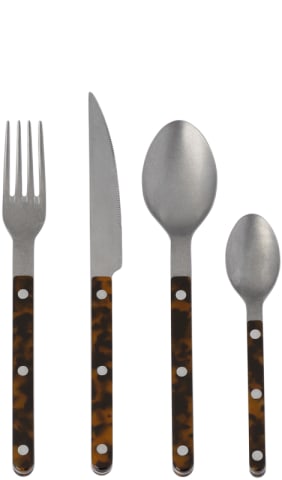 Brown Bistrot Vintage Flatware Set, 4 pcs