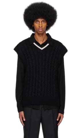 Gray Crewneck Vest