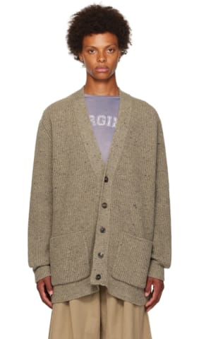 Gray Distressed Cardigan