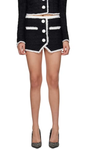 White Pleated Miniskirt