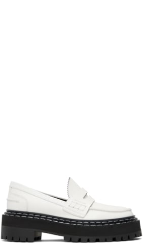 Black Lug Sole Platform Loafers