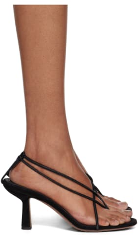 Black Merga Heeled Sandals