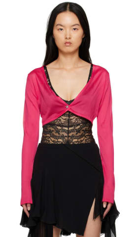 Pink 'La Greca' Cardigan