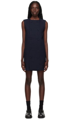 Black Flared Minidress