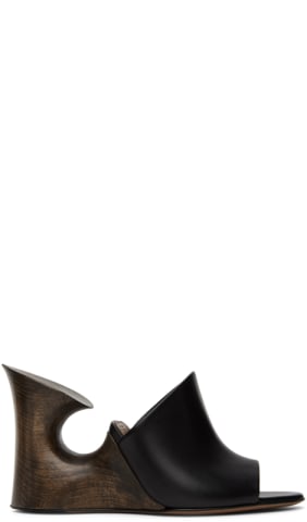 Black 'La Sculpture' Mules