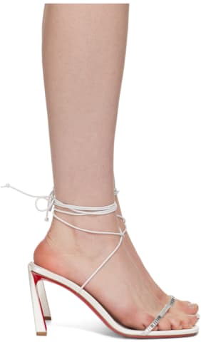 Gold Henson Thong Lace Up Heeled Sandals