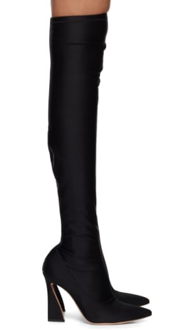 Black Vitello 85 Tall Boots