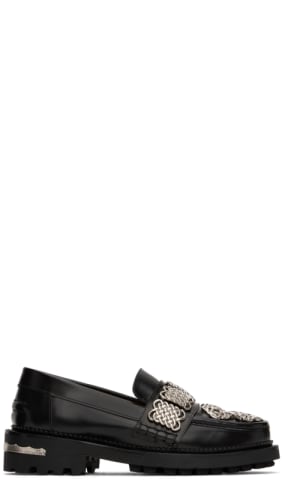 SSENSE Exclusive Black Hardware Loafers