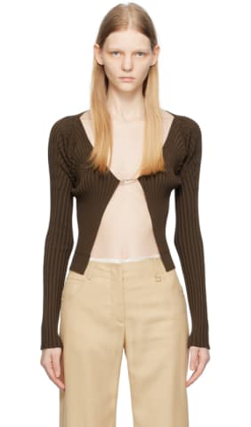 Black Le Papier 'La Maille Pralù Longue' Cardigan