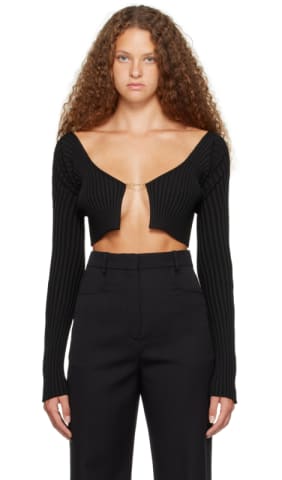 Black Les Classiques 'La maille Pralù' Cardigan
