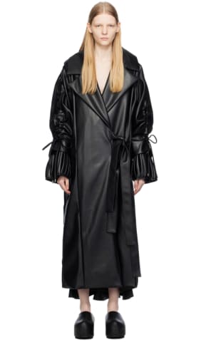 Black Oversized Trench Coat