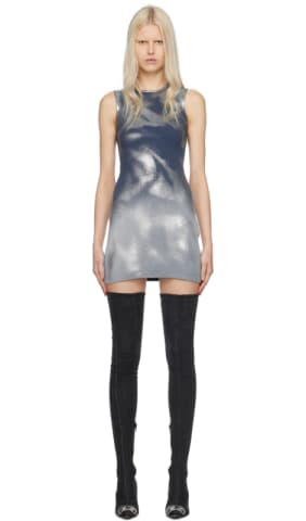 Blue D-Lazot Minidress