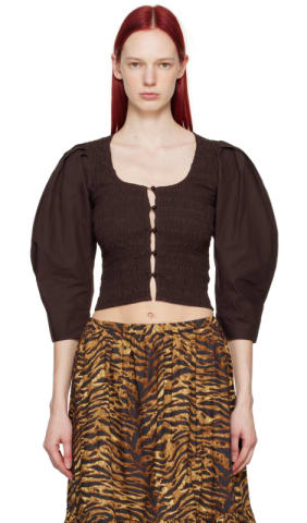 Multicolor Pleated Blouse