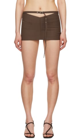 SSENSE Work Capsule – Brown Nimue Miniskirt
