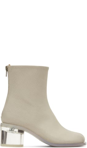 Beige Anatomic Ankle Boots