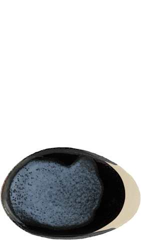 Blue & Black L Wabi Plate