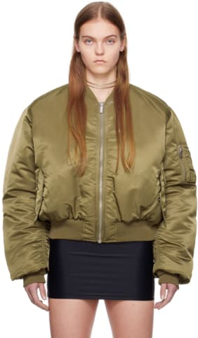 Black Embroidered Logo Bomber Jacket