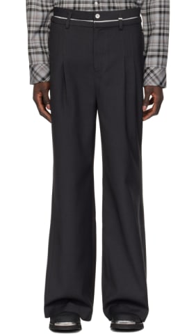Black Wide Leg Cargo Pants