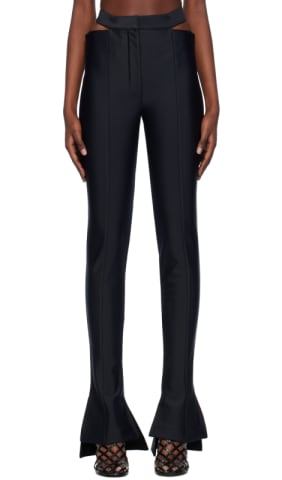 Black Embossed Leggings