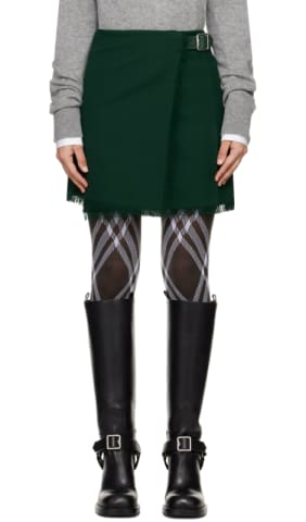 Beige Trench Miniskirt