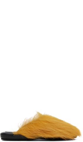 SSENSE Exclusive Blue Fussbett Sabot Loafers