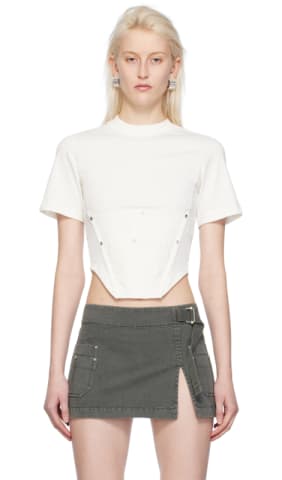 Black Workwear Corset T-Shirt