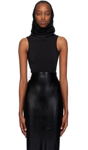 Gray Hooded Bodysuit