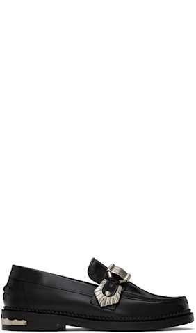 SSENSE Exclusive Black Hardware Loafers