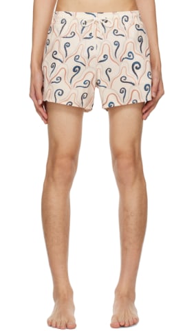 Blue Camouflage Swim Shorts