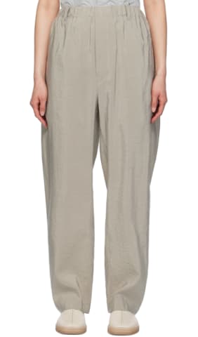 White Straight Trousers