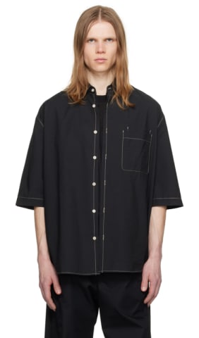 Black WL Leather Jeans