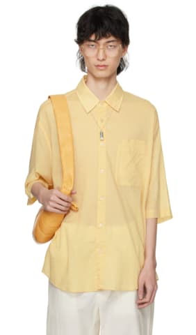 Off-White V-Neck Long Sleeve T-Shirt