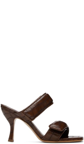 Beige Octavie Croc Heels