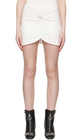 Taupe Trench Miniskirt