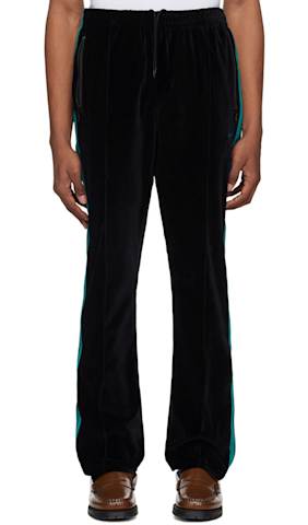 Brown Boot-Cut Track Pants