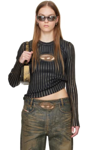 SSENSE Exclusive Brown Denim Miniskirt