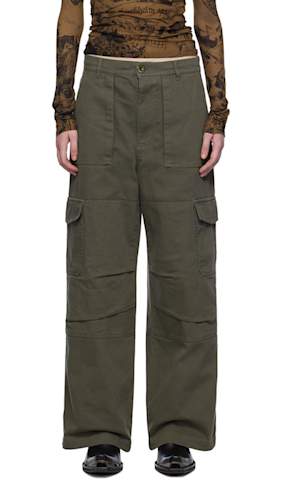 Beige Super Baggy Trousers