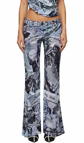 Brown Casual Leather Trousers