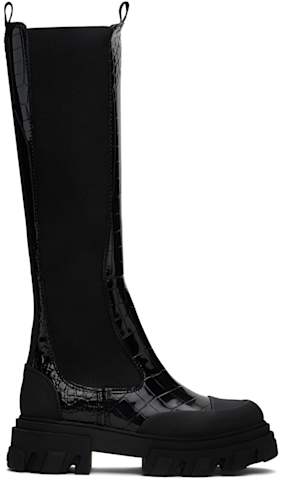 Blue Mid Chelesa Boots