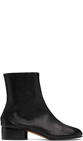 Black Tabi Ankle Boots