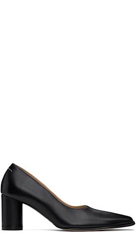 Black Anatomical Toe Heels