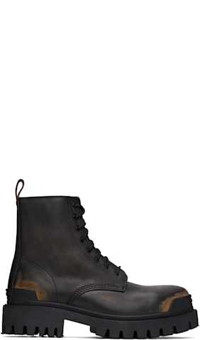 Black Combat Strike 20mm Boots
