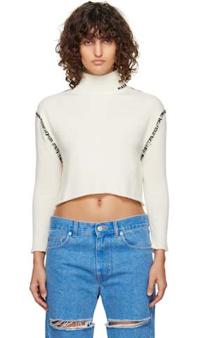 Brown Ribbed Wool Turtleneck