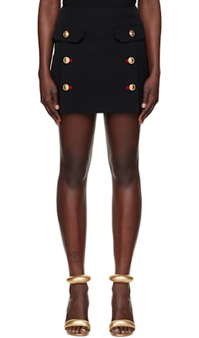 Black Buttoned Shorts