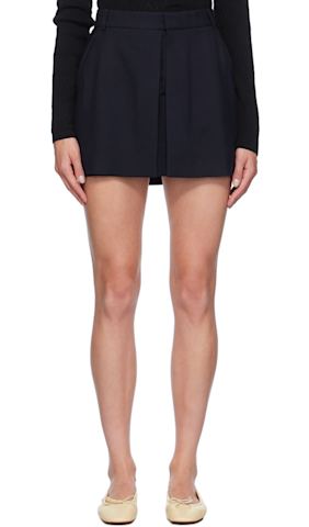 Black Cinch Miniskirt